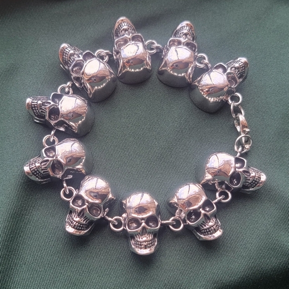Skull head bracelet - Picture 6 of 7